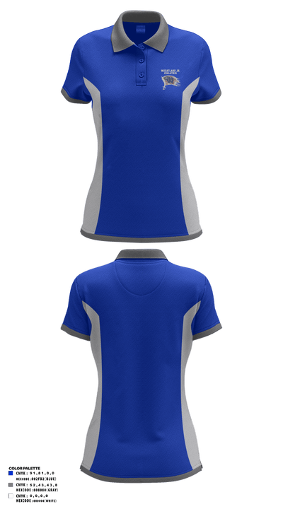 Wheatland youth football and cheer 53677637 Women's Short Sleeve Performance Polo  - 1