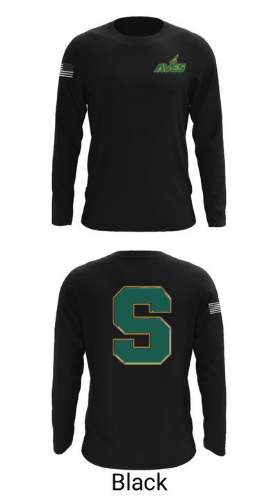 Sycamore Junior High School Lacrosse 19327462 Long Sleeve Performance Shirt - 11