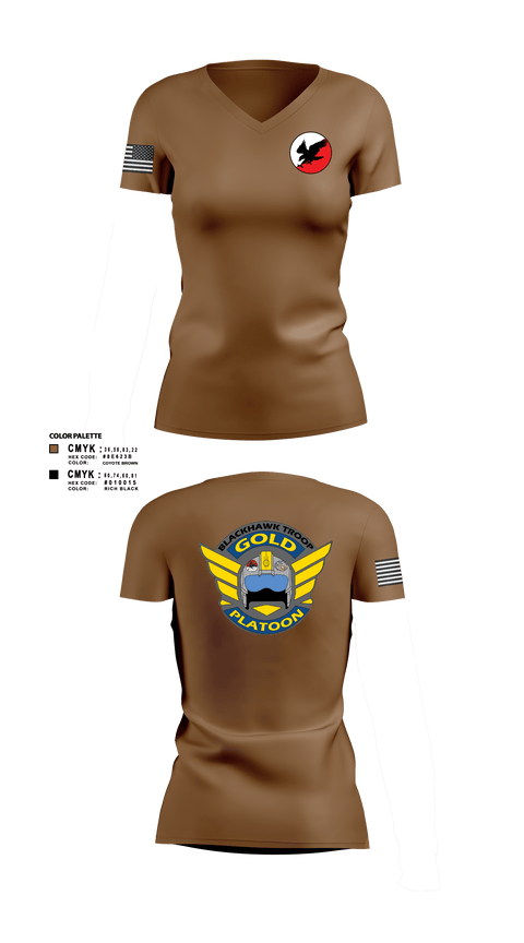 Womens Short Sleeve Vneck Shirt, 1/7 CAV, Army, Teamtime, Team time, sublimation, custom sports apparel, team uniforms, spirit wear, spiritwear, sports uniforms, custom shirts, team store, custom team store, fundraiser sports, apparel fundraiser