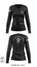 SCR SWAT 20912043 Women's Long Sleeve V-neck Shirt - 103