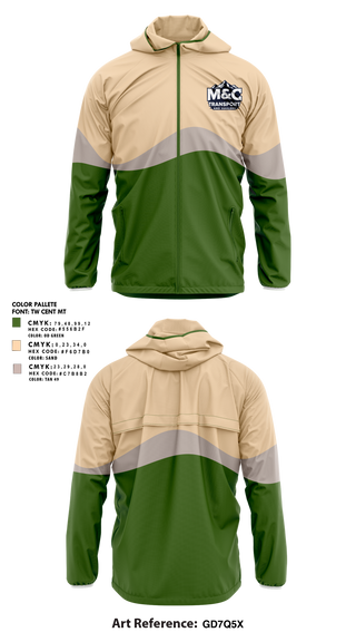 Windbreaker, M&C transport and hauling, , Teamtime, Team time, sublimation, custom sports apparel, team uniforms, spirit wear, spiritwear, sports uniforms, custom shirts, team store, custom team store, fundraiser sports, apparel fundraiser