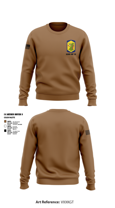 333rd MP Co 24064871 Crew Neck Sweatshirt - 1
