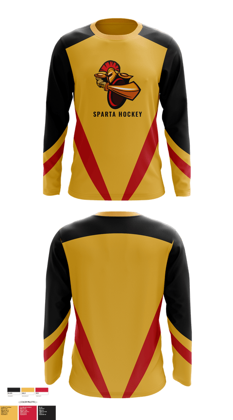 Long Sleeve Performance Shirt, Sparta Youth Hockey, Spirit Store, Teamtime, Team time, sublimation, custom sports apparel, team uniforms, spirit wear, spiritwear, sports uniforms, custom shirts, team store, custom team store, fundraiser sports, apparel fundraiser