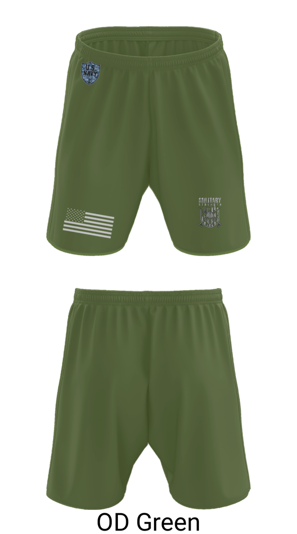 Athletic Shorts With Pockets, CVN 77 George HW Bus, Navy, Teamtime, Team time, sublimation, custom sports apparel, team uniforms, spirit wear, spiritwear, sports uniforms, custom shirts, team store, custom team store, fundraiser sports, apparel fundraiser