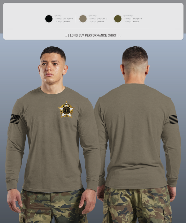 Long Sleeve Performance Shirt, Deputy Cleveland, Police, Teamtime, Team time, sublimation, custom sports apparel, team uniforms, spirit wear, spiritwear, sports uniforms, custom shirts, team store, custom team store, fundraiser sports, apparel fundraiser