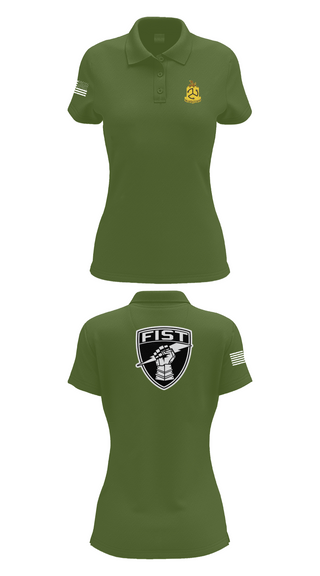 Womens Short Sleeve Performance Polo, 1-200 Infantry, National Guard, Teamtime, Team time, sublimation, custom sports apparel, team uniforms, spirit wear, spiritwear, sports uniforms, custom shirts, team store, custom team store, fundraiser sports, apparel fundraiser