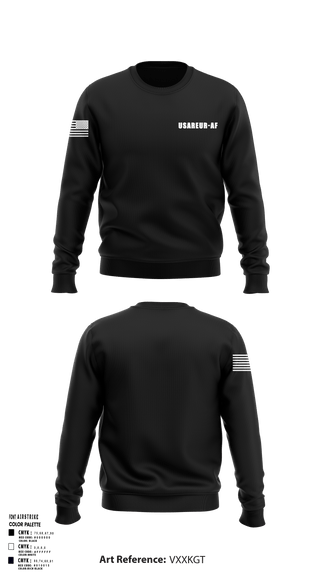Crew Neck Sweatshirt, USAREUR-AF, Army, Teamtime, Team time, sublimation, custom sports apparel, team uniforms, spirit wear, spiritwear, sports uniforms, custom shirts, team store, custom team store, fundraiser sports, apparel fundraiser
