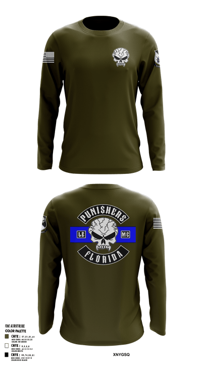 Punishers LEMC 2326426 Long Sleeve Performance Shirt - 1