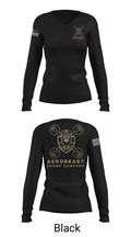 AeroBeast 64467667 Women's Long Sleeve V-neck Shirt - 35