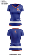 Lexington Senior High School Cheer 74673708 Women's Short Sleeve V-neck Shirt - 41