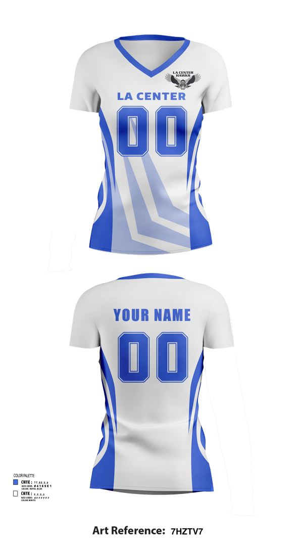 Womens Short Sleeve Vneck Shirt, La Center Middle School Volleyball, Women's Volleyball, Teamtime, Team time, sublimation, custom sports apparel, team uniforms, spirit wear, spiritwear, sports uniforms, custom shirts, team store, custom team store, fundraiser sports, apparel fundraiser