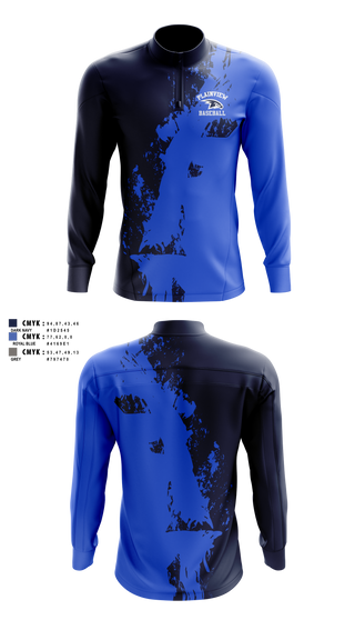 Quarter Zip Jacket, Plainview Little League, Baseball, Teamtime, Team time, sublimation, custom sports apparel, team uniforms, spirit wear, spiritwear, sports uniforms, custom shirts, team store, custom team store, fundraiser sports, apparel fundraiser