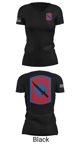 Womens Short Sleeve Vneck Shirt, 39th Infantry Brigade, , Teamtime, Team time, sublimation, custom sports apparel, team uniforms, spirit wear, spiritwear, sports uniforms, custom shirts, team store, custom team store, fundraiser sports, apparel fundraiser