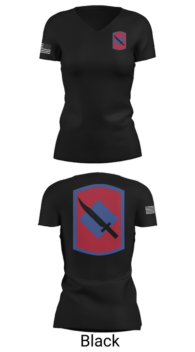 39th Infantry Brigade 34515329 Women's Short Sleeve V-neck Shirt - 28