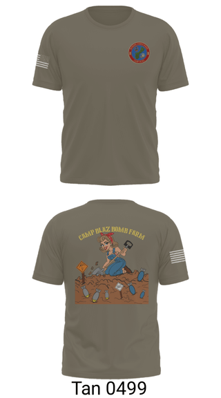Old School Cotton Feel Shirt, MCB Camp Blaz Ordnance, Marines, Teamtime, Team time, sublimation, custom sports apparel, team uniforms, spirit wear, spiritwear, sports uniforms, custom shirts, team store, custom team store, fundraiser sports, apparel fundraiser