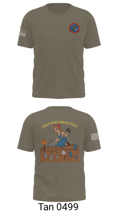 MCB Camp Blaz Ordnance 73476063 Old School Cotton Feel Shirt - 70