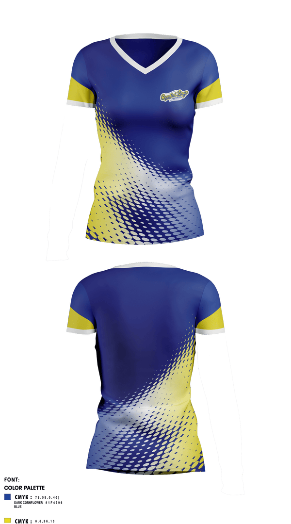 Womens Short Sleeve Vneck Shirt, Coastal Bay, Softball, Teamtime, Team time, sublimation, custom sports apparel, team uniforms, spirit wear, spiritwear, sports uniforms, custom shirts, team store, custom team store, fundraiser sports, apparel fundraiser