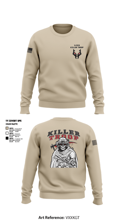 3/2CR Killer Troop 6220684 Crew Neck Sweatshirt - 12