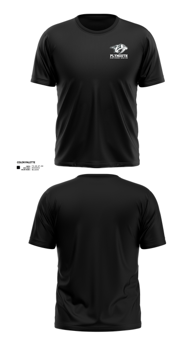 Plymouth Bowling 52990281 Short Sleeve Performance Shirt - 46