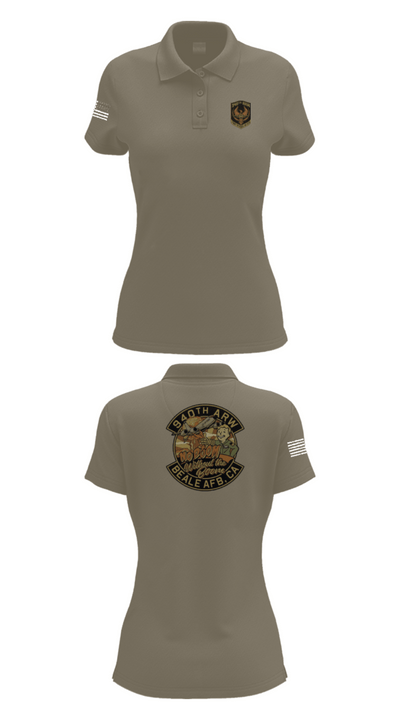 940 Air Refueling Wing 53360157 Women's Short Sleeve Performance Polo  - 75