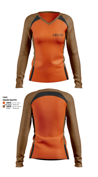Womens Long Sleeve Vneck Shirt, ARG3X, Cycling, Teamtime, Team time, sublimation, custom sports apparel, team uniforms, spirit wear, spiritwear, sports uniforms, custom shirts, team store, custom team store, fundraiser sports, apparel fundraiser