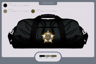 Duffle Bag, Deputy Cleveland, Police, Teamtime, Team time, sublimation, custom sports apparel, team uniforms, spirit wear, spiritwear, sports uniforms, custom shirts, team store, custom team store, fundraiser sports, apparel fundraiser
