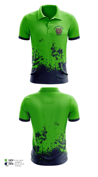 Short Sleeve Performance Polo, Clover Garden School Grizzlies, Spirit Store, Teamtime, Team time, sublimation, custom sports apparel, team uniforms, spirit wear, spiritwear, sports uniforms, custom shirts, team store, custom team store, fundraiser sports, apparel fundraiser