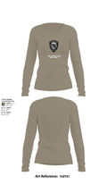 Morristown Police Department 25451199 Women's Long Sleeve V-neck Shirt - 59
