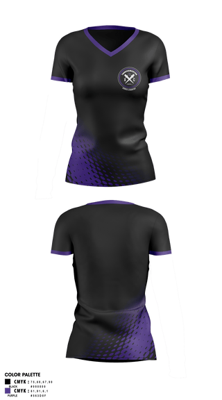 Womens Short Sleeve Vneck Shirt, Throckmorton High School Track and Field, Track & Field, Teamtime, Team time, sublimation, custom sports apparel, team uniforms, spirit wear, spiritwear, sports uniforms, custom shirts, team store, custom team store, fundraiser sports, apparel fundraiser