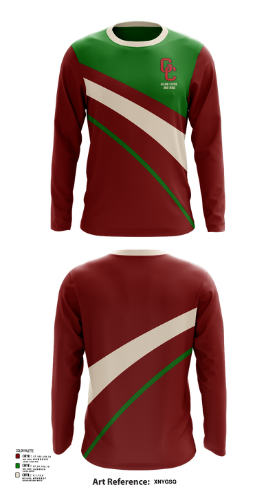 Glen Cove Big Red 32999912 Long Sleeve Performance Shirt 104