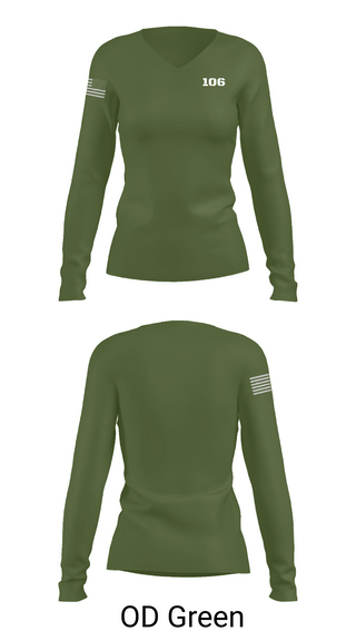 Womens Long Sleeve Vneck Shirt 1, 106, Air Force, Teamtime, Team time, sublimation, custom sports apparel, team uniforms, spirit wear, spiritwear, sports uniforms, custom shirts, team store, custom team store, fundraiser sports, apparel fundraiser
