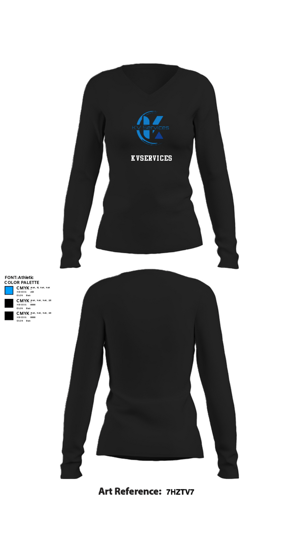 Womens Long Sleeve Vneck Shirt, kvservices, , Teamtime, Team time, sublimation, custom sports apparel, team uniforms, spirit wear, spiritwear, sports uniforms, custom shirts, team store, custom team store, fundraiser sports, apparel fundraiser