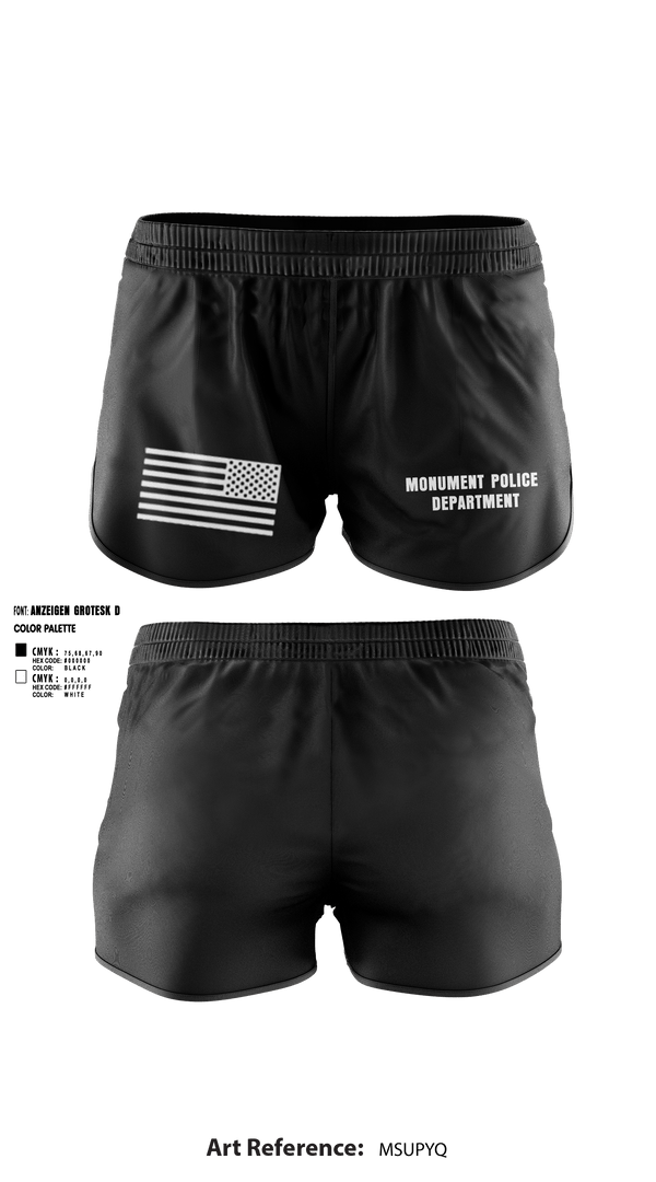Ranger Panties, Monument Police Department, Police, Teamtime, Team time, sublimation, custom sports apparel, team uniforms, spirit wear, spiritwear, sports uniforms, custom shirts, team store, custom team store, fundraiser sports, apparel fundraiser