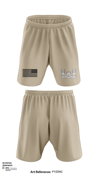 Athletic Shorts With Pockets, 250TH ENGINEERING COMPANY, National Guard, Teamtime, Team time, sublimation, custom sports apparel, team uniforms, spirit wear, spiritwear, sports uniforms, custom shirts, team store, custom team store, fundraiser sports, apparel fundraiser