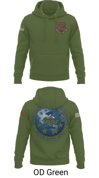Hoodie, 186 Air Refueling Wing, Air Force, Teamtime, Team time, sublimation, custom sports apparel, team uniforms, spirit wear, spiritwear, sports uniforms, custom shirts, team store, custom team store, fundraiser sports, apparel fundraiser