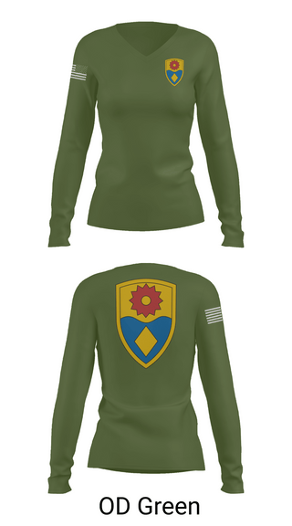 Womens Long Sleeve Vneck Shirt 1, 870th mp company, Army, Teamtime, Team time, sublimation, custom sports apparel, team uniforms, spirit wear, spiritwear, sports uniforms, custom shirts, team store, custom team store, fundraiser sports, apparel fundraiser