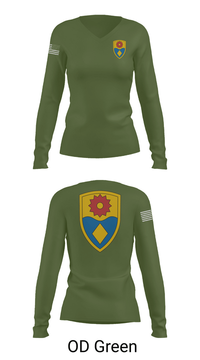 870th mp company 27373000 Women's Long Sleeve V-neck Shirt -1 57