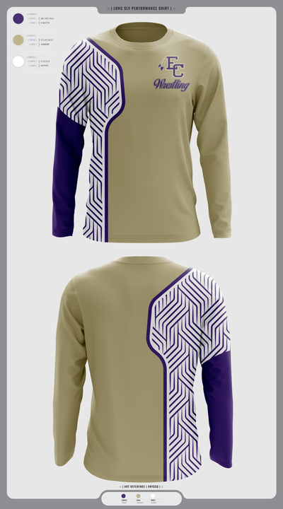 East Coweta High School Wrestling 50868332 Long Sleeve Performance Shirt - 6
