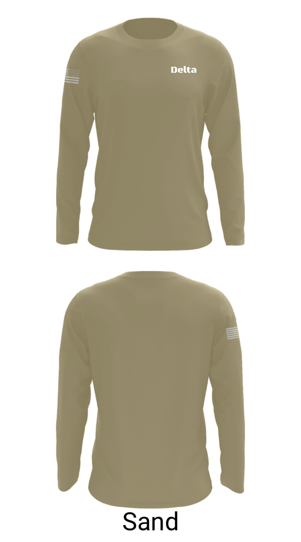 Long Sleeve Performance Shirt, Delta, Navy, Teamtime, Team time, sublimation, custom sports apparel, team uniforms, spirit wear, spiritwear, sports uniforms, custom shirts, team store, custom team store, fundraiser sports, apparel fundraiser