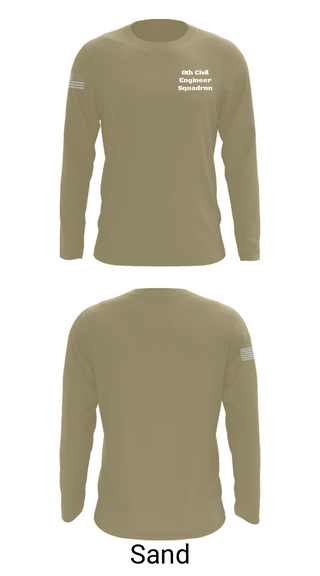 Long Sleeve Performance Shirt, 8th Civil Engineer Squadron, Air Force, Teamtime, Team time, sublimation, custom sports apparel, team uniforms, spirit wear, spiritwear, sports uniforms, custom shirts, team store, custom team store, fundraiser sports, apparel fundraiser