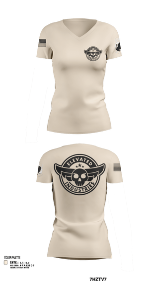 Womens Short Sleeve Vneck Shirt, Elevated Industries, , Teamtime, Team time, sublimation, custom sports apparel, team uniforms, spirit wear, spiritwear, sports uniforms, custom shirts, team store, custom team store, fundraiser sports, apparel fundraiser