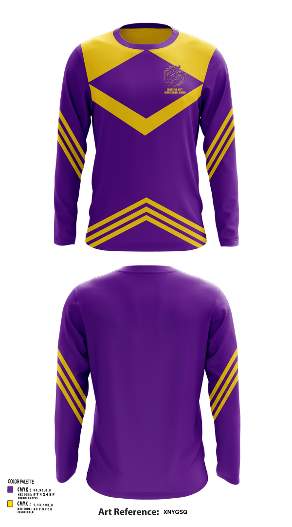 Long Sleeve Performance Shirt, Junction City High School Cheer, Cheer, Teamtime, Team time, sublimation, custom sports apparel, team uniforms, spirit wear, spiritwear, sports uniforms, custom shirts, team store, custom team store, fundraiser sports, apparel fundraiser