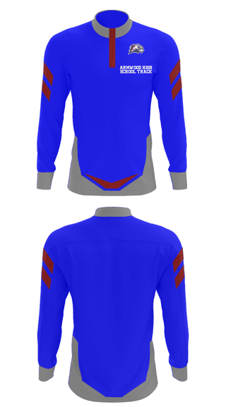 Quarter Zip Jacket, Armwood High School Track, Track & Field, Teamtime, Team time, sublimation, custom sports apparel, team uniforms, spirit wear, spiritwear, sports uniforms, custom shirts, team store, custom team store, fundraiser sports, apparel fundraiser