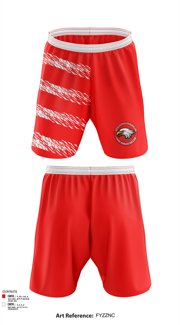 Athletic Shorts With Pockets, Benjamin Franklin Middle School Soccer, Men's Soccer, Teamtime, Team time, sublimation, custom sports apparel, team uniforms, spirit wear, spiritwear, sports uniforms, custom shirts, team store, custom team store, fundraiser sports, apparel fundraiser