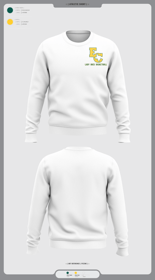 Crew Neck Sweatshirt, East Chambers High School Basketball, Women's Basketball, Teamtime, Team time, sublimation, custom sports apparel, team uniforms, spirit wear, spiritwear, sports uniforms, custom shirts, team store, custom team store, fundraiser sports, apparel fundraiser
