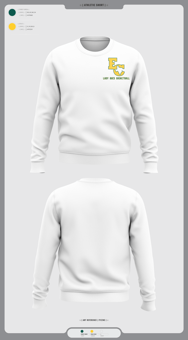 Crew Neck Sweatshirt, East Chambers High School Basketball, Women's Basketball, Teamtime, Team time, sublimation, custom sports apparel, team uniforms, spirit wear, spiritwear, sports uniforms, custom shirts, team store, custom team store, fundraiser sports, apparel fundraiser
