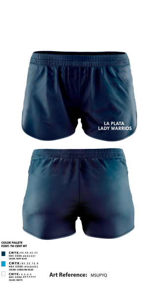 Womens Shorts, La Plata High School Lady Warriors, Spirit Store, Teamtime, Team time, sublimation, custom sports apparel, team uniforms, spirit wear, spiritwear, sports uniforms, custom shirts, team store, custom team store, fundraiser sports, apparel fundraiser