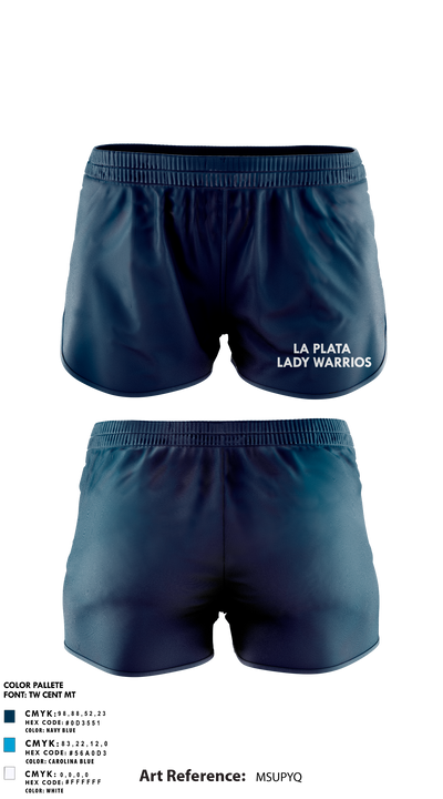 La Plata High School Lady Warriors 83095388 Women's Shorts - 1