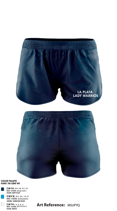 Womens Shorts, La Plata High School Lady Warriors, Spirit Store, Teamtime, Team time, sublimation, custom sports apparel, team uniforms, spirit wear, spiritwear, sports uniforms, custom shirts, team store, custom team store, fundraiser sports, apparel fundraiser
