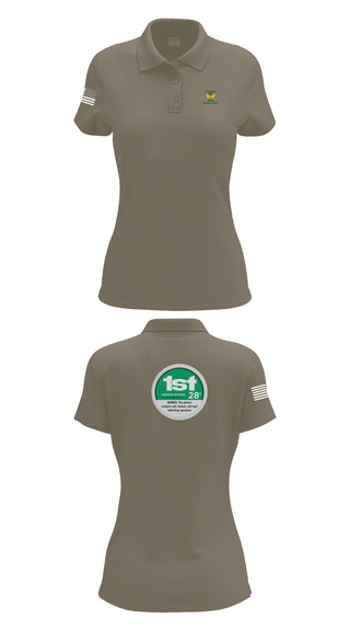 Womens Short Sleeve Performance Polo, 28th MP Company, National Guard, Teamtime, Team time, sublimation, custom sports apparel, team uniforms, spirit wear, spiritwear, sports uniforms, custom shirts, team store, custom team store, fundraiser sports, apparel fundraiser